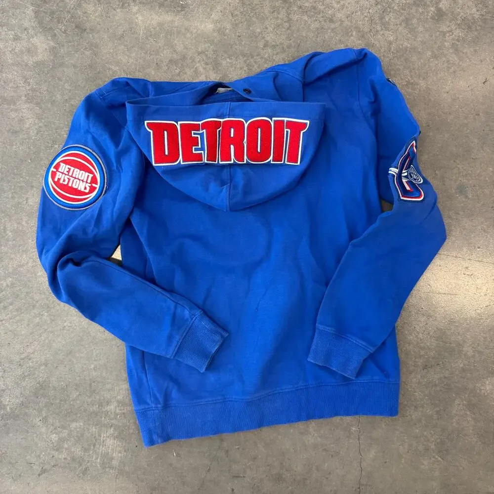 Detroit Pistons Cade Cunningham Pro Standard Blue Team Pullover Hoodie M